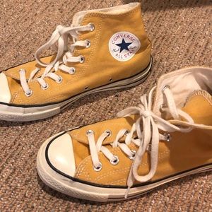 Yellow Converse ‘70 Hi-Tops